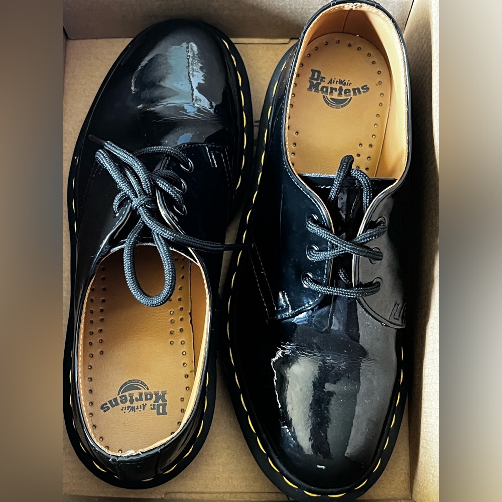 Dr. Martens Glossy Black Loafers